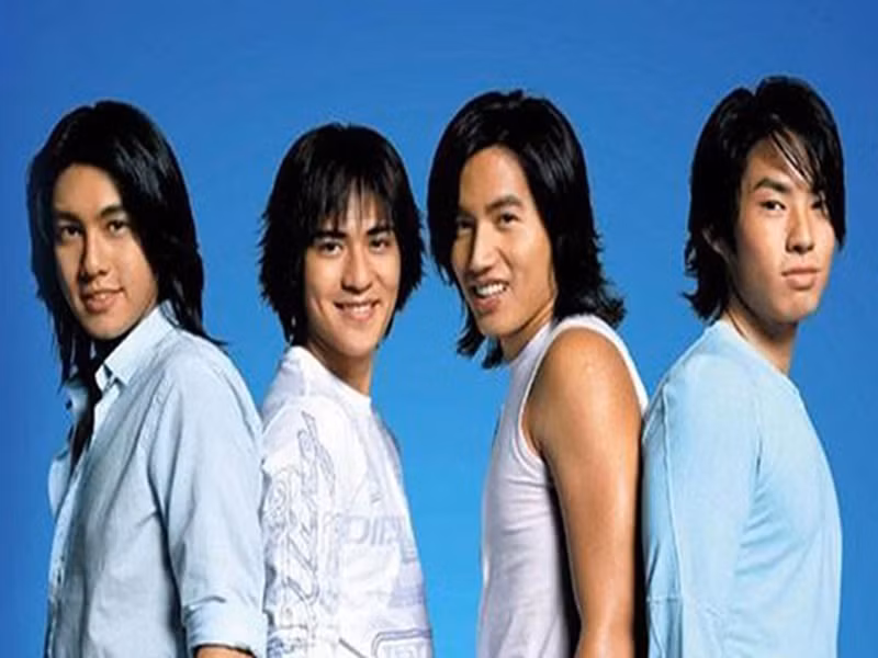 Các mỹ nam Vườn sao băng thuộc nhóm nhạc đình đám một thời F4. Nhóm tan rã vào năm 2007. Ảnh: Tiền Phong.
