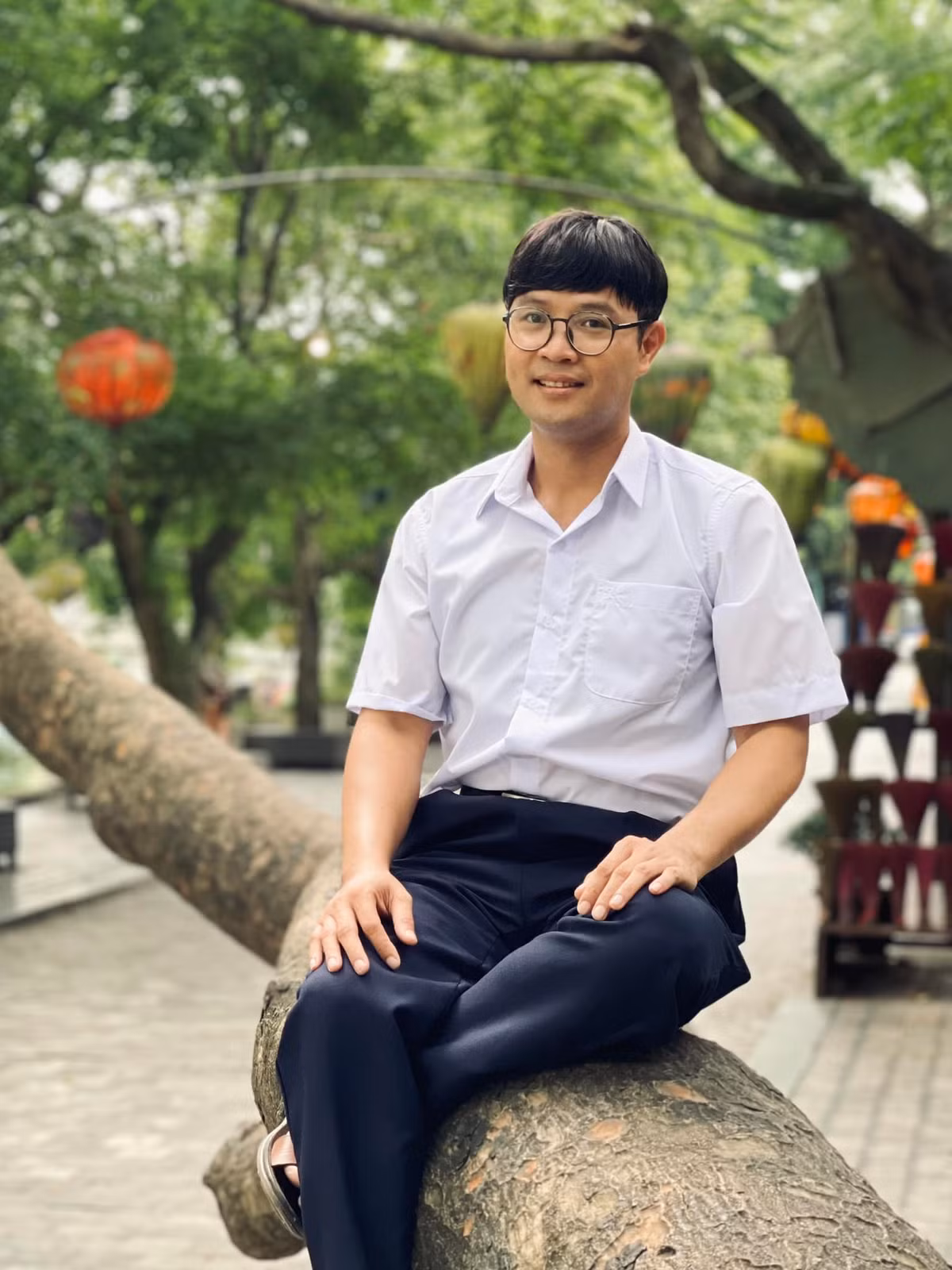NSƯT Thái Sơn gây chú ý bởi lối diễn hài duyên dáng, tự nhiên. Ảnh: FB Thái Sơn