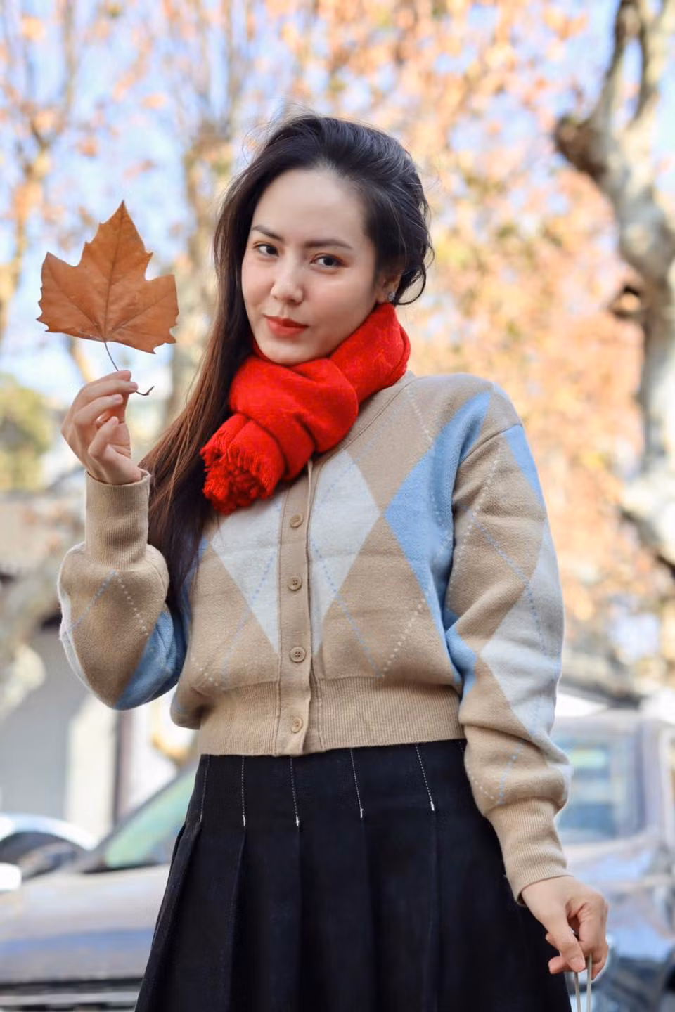 Phương Linh du lịch Trung Quốc. Ảnh: FB Tran Phuong Linh