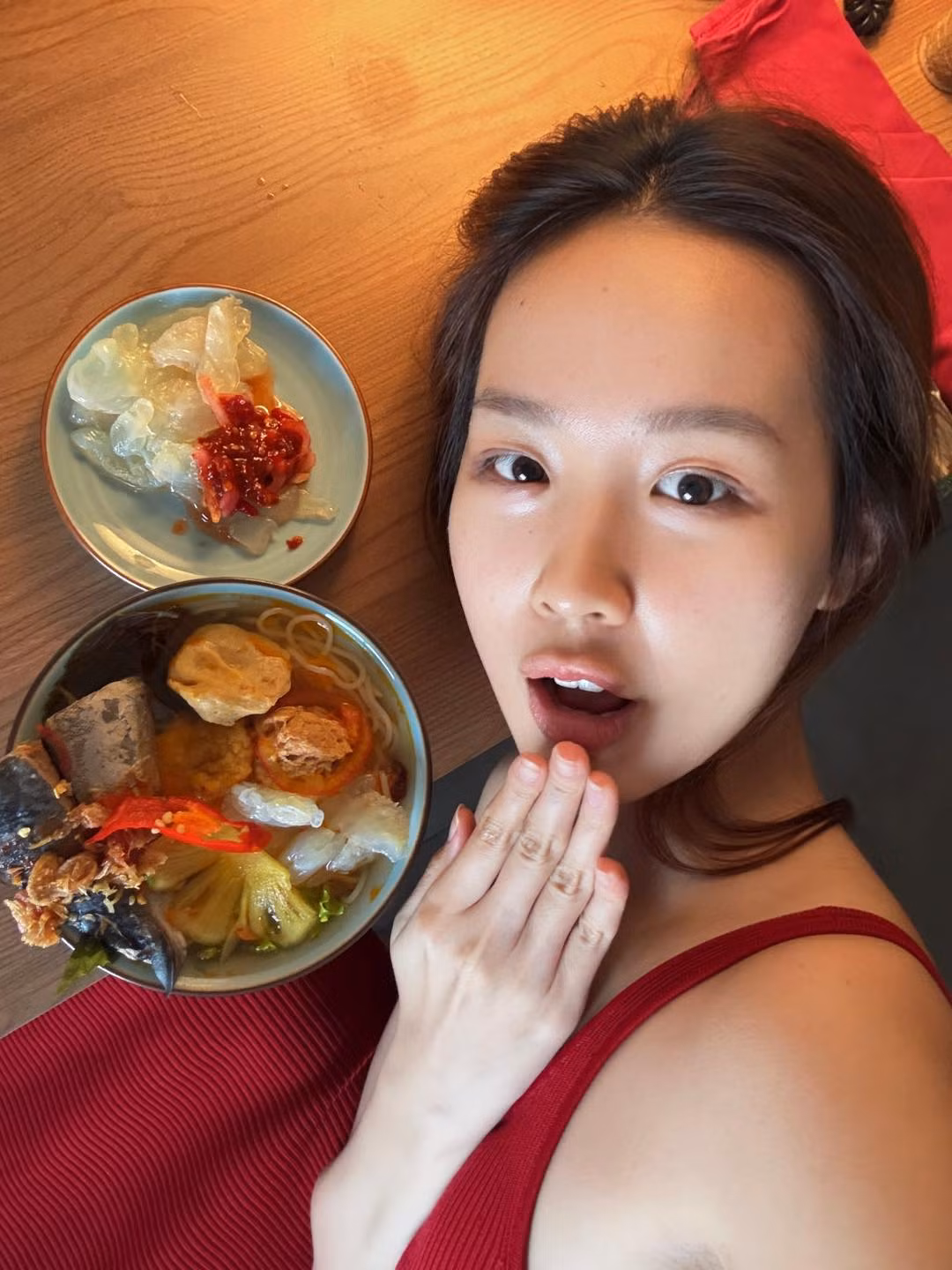 Hoa hậu Bảo Ngọc gây chú ý với ảnh mặt mộc. Ảnh: FB Lê Nguyễn Bảo Ngọc