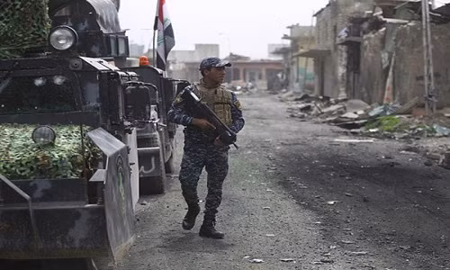 Iraqi News dẫn lời Trung tướng Abdul-Amir Yarallah ngày 9/4 cho biết, lực lượng chính phủ Iraq đã giành lại quyền kiểm soát một quận mới ở khu vực Tây Mosul từ tay phiến quân IS. Ảnh: FNA.