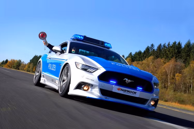 Là một chiếc xe cảnh sát, bản độ của Wolf Racing cũng được sơn màu xám bạc và mang "sắc phục" của đội xe cảnh sát Đức. Ngoài ra, chiếc xe còn được trang bị đèn chớp trên nóc cùng 2 dải đèn LED trong hốc lưới tản nhiệt.