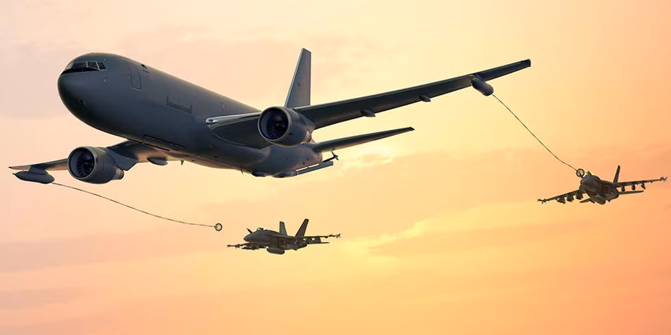 Được phát triển từ năm 2012, KC-46A là dòng máy bay tiếp nhiên liệu trên không thiết kế trên cơ sở máy bay chở khách Boeing 767. Nguồn ảnh: Military.
