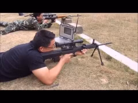 Được sản xuất bởi Norinco, khẩu QBU-88 cũng có thiết kế bullpup giống với khẩu súng trường tấn công tiêu chuẩn QBZ-95 của Quân đội Trung Quốc. Nguồn ảnh: TUBY.