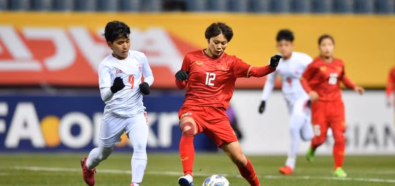 Danh bai Myanmar, tuyen nu Viet Nam gianh tam ve lich su tranh suat Olympic 2020