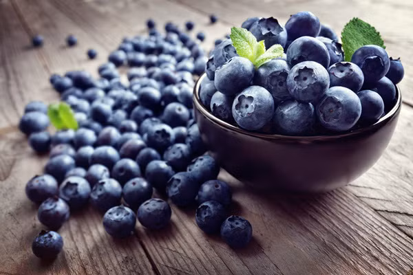 Quả việt quất là loại quả giàu chất chống oxy hóa, vitamin C và chất xơ. Chúng giúp tiêu hóa thức ăn nhanh hơn và làm giảm các triệu chứng khó tiêu, giúp duy trì đường tiêu hóa khỏe mạnh. Bên cạnh đó, quả việt quất cũng có công dụng giúp chống ung thư.