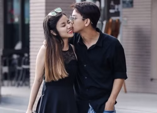 Hoài Lâm và bạn gái Cindy Lư có phong cách thời trang đồng điệu trong nhiều lần xuất hiện.