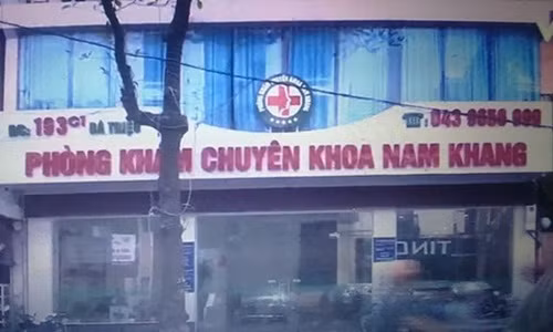 Lo hang loat sai pham chan dong tai Phong kham chuyen khoa Nam Khang