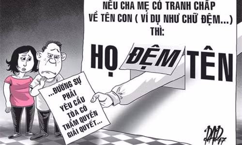Mâu thuẫn vì chồng lấy tên tình cũ làm tên đệm cho con Mau thuan vi chong lay ten tinh cu lam ten dem cho con