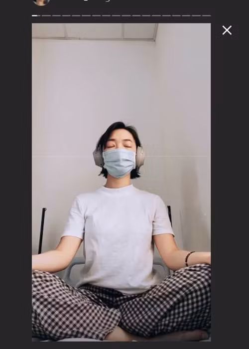 Châu Bùi bị cách ly sau khi trở về từ Tuần lễ thời trang Milan tại Italy. 