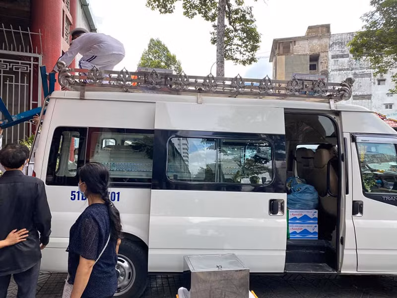 Thi hài của Mai Phương hiện được hỏa táng tại nghĩa trang Bình Hưng Hòa, TP.HCM. Ảnh: Facebook Trịnh Kim Chi