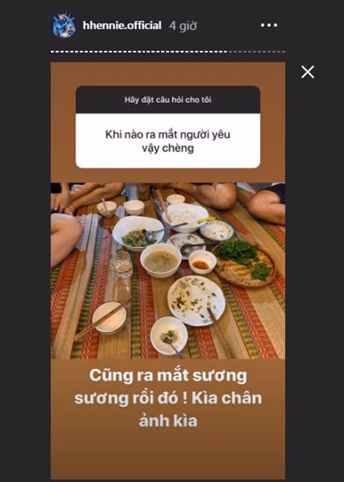 H'hen Niê cho biết, cô đã ra mắt bạn trai với gia đình.