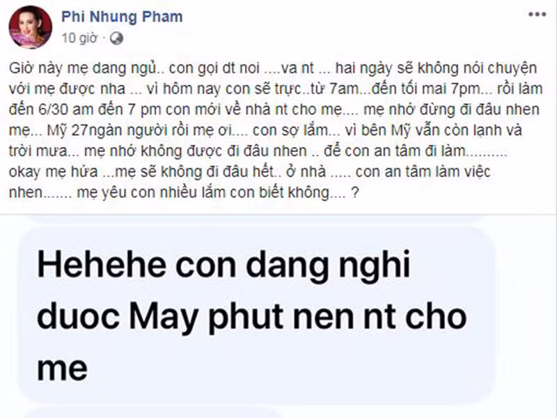 Con gai lam y ta o My lo lang cho Phi Nhung giua dich Covid-19
