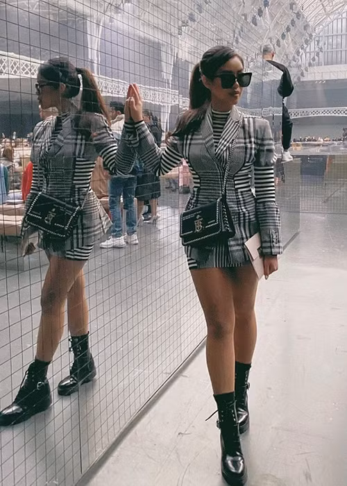 Tien Nguyen sang chanh du show thoi trang tai Milan, London truoc khi cach ly
