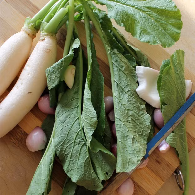 Vitamin C có trong rau củ cải tham gia vào quá trình oxy hóa khử quan trọng của cơ thể, tăng hàm lượng oxy cho não, kích thích não sử dụng oxy, làm cho tinh thần tỉnh táo, giảm mệt mỏi.