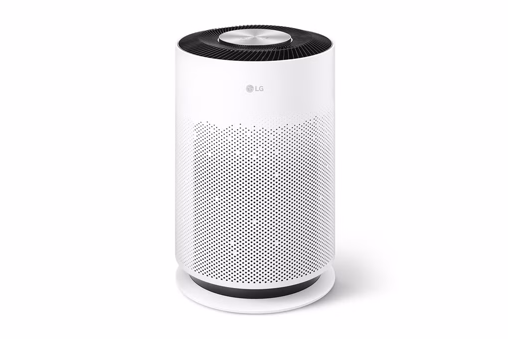 3. LG PuriCare 360 Hit AS60GHWG0 41W: Thiết kế 360 độ giúp lọc toàn diện không gian 60m², kết hợp công nghệ Ionizer diệt khuẩn hiệu quả. (Ảnh: Thế giới điện máy 247)