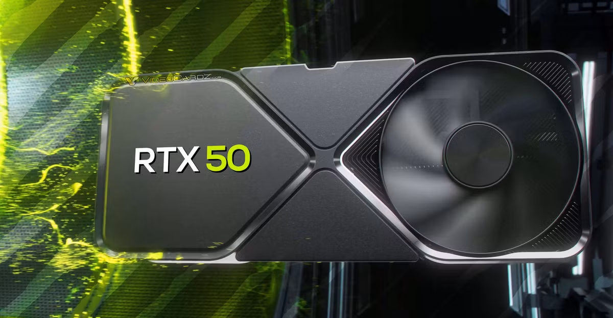 GPU mới có thiết kế nhỏ gọn hơn, hiệu quả năng lượng cao, nhưng RTX 5090 tiêu thụ đến 575W. (Ảnh: VideoCardz.com)