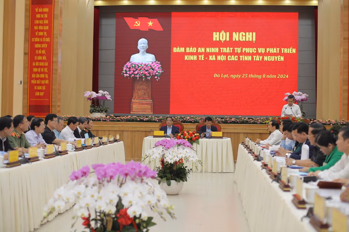 Thủ tướng chủ trì Hội nghị kinh tế - xã hội các tỉnh Tây Nguyên Thu tuong chu tri Hoi nghi kinh te - xa hoi cac tinh Tay Nguyen