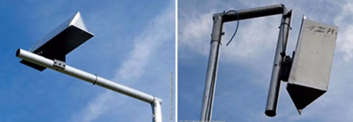  Súng laser HEL của Đức chống phương tiện bay không người lái có cấu tạo như một súng máy đa nòng gồm 3 thành phần: module ra đa cảnh báo sớm (ảnh), module điều khiển bắn và module thiết bị phóng laser.