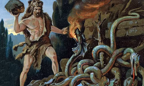 Do được thần Zeus bí mật cho uống sữa của nữ thần Hera nên Hercules có sức mạnh hơn người.