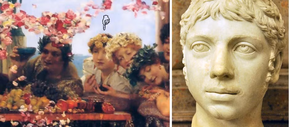 Hoàng đế Elagabalus "kết hôn" với gã nô lệ đánh xe tên Hierocles và xem hắn như là chồng.