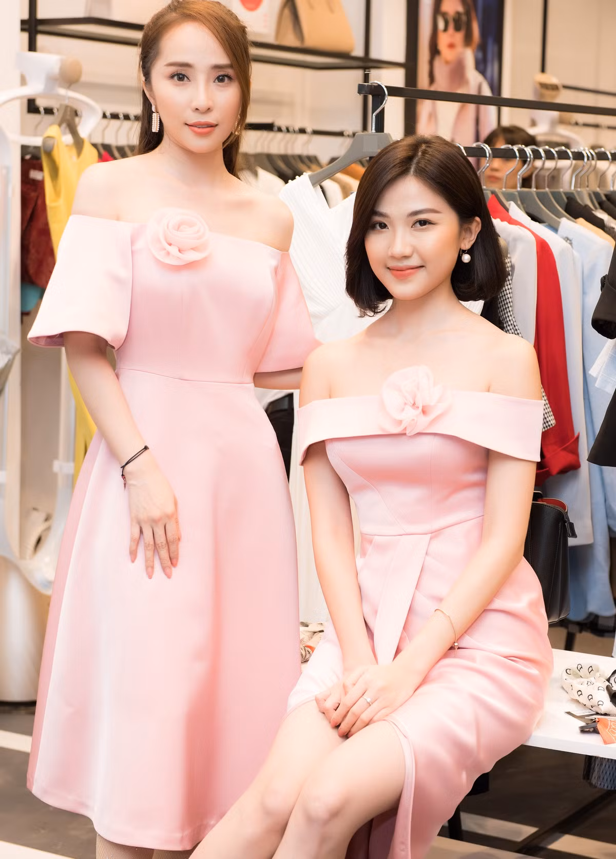 Hai "tiểu tam" Quỳnh Nga, Lương Thanh đứng chung khung hình, đẹp phát hờn Hai