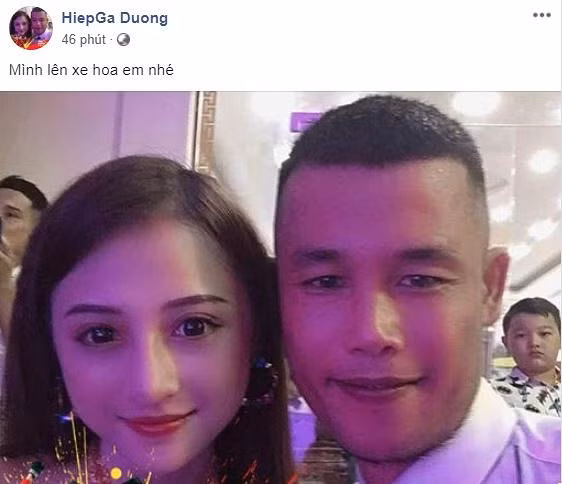 Trong showbiz Việt, Hiệp Gà được xếp vào top nghệ sĩ đào hoa khi lấy đến ba vợ. Hậu chia tay vợ ba, Gia Cát Dự của Táo Quân nhiều lần có ý định tái hôn thêm lần nữa. Cách đây ít phút, Hiệp Gà thay ảnh đại diện chụp cùng một cô gái rất xinh đẹp, kèm theo logo cổ vũ đội tuyển Việt Nam. Đáng chú ý là dòng chia sẻ của Hiệp Gà rằng: "Mình lên xe hoa em nhé".