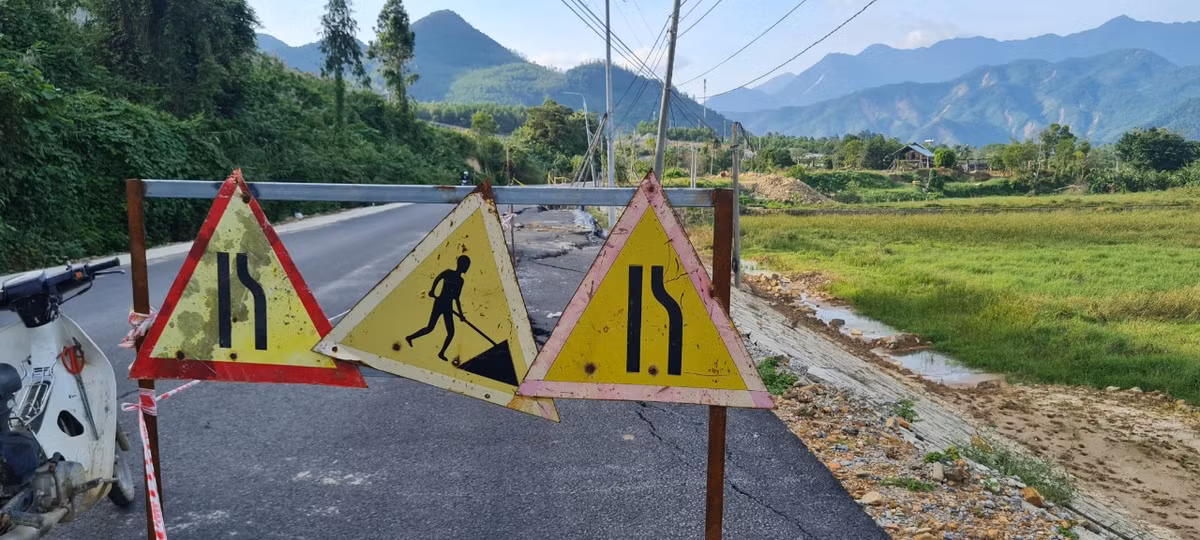 Cơ quan chức năng đã đặt biển cảnh báo tại các vị trí nguy hiểm.