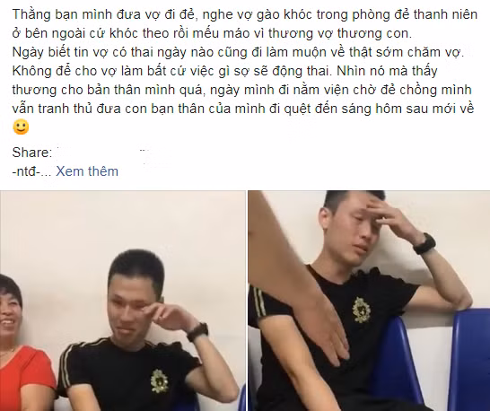 Một trường hợp đưa vợ đi đẻ khác từng được chia sẻ khiến cộng đồng mạng vừa thương vừa buồn cười.