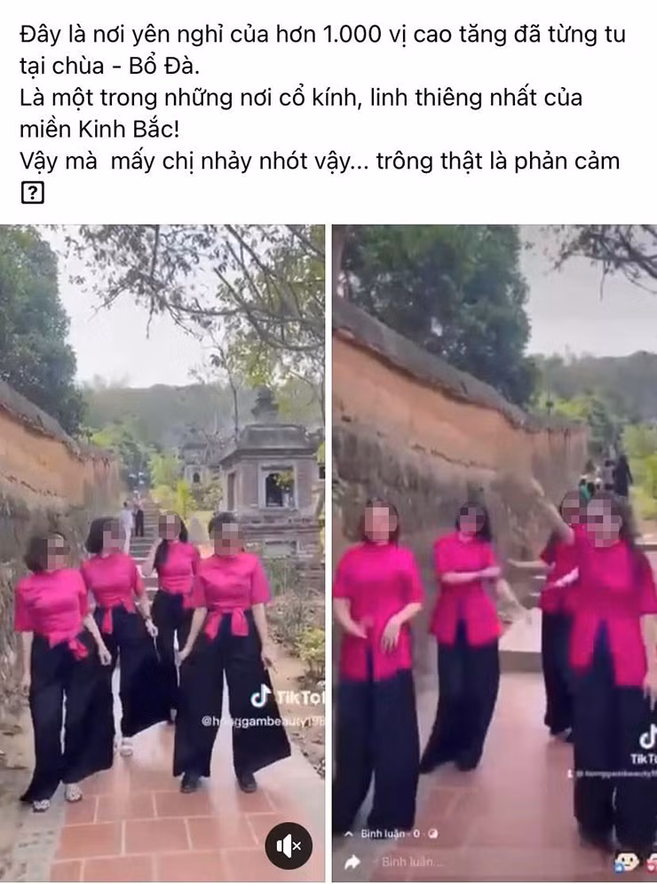 Tất cả đều chỉ trích kịch liệt hành động của những người trong clip, cho rằng họ làm xấu đi hình ảnh chốn linh thiêng.