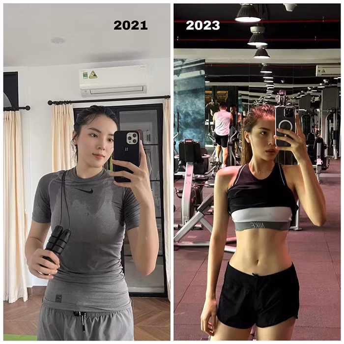So với hai năm trước, có thể thấy body hiện tại của Kỳ Duyên ngày càng săn chắc, gợi cảm.