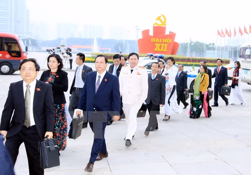 Các đại biểu đến dự Đại hội.