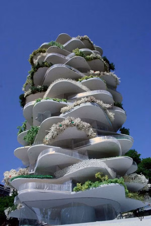 Tòa nhà cao tầng trông như cây xương rồng tại Hà Lan.