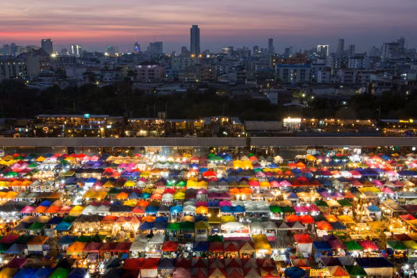 Còn đây là bức ảnh chụp thủ đô Bangkok, Thái Lan.