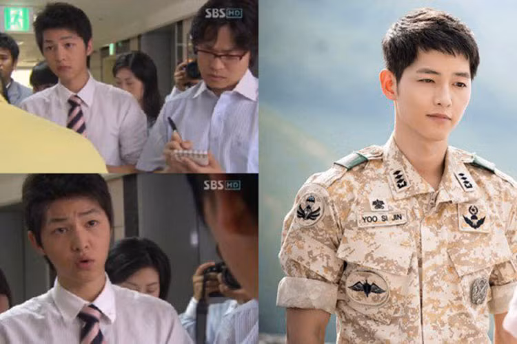 Hình ảnh thời mới bước vào nghề và khi đóng phim "Hậu duệ mặt trời" của Song Joong Ki không có nhiều sự khác biệt. Ảnh: VTV