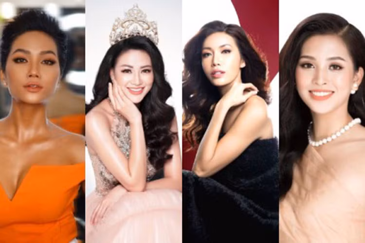 Trong danh sách 112 ứng viên tranh ngôi vị “Hoa hậu đẹp nhất thế giới 2018” có tới 4 đại diện Việt Nam: H’hen Niê (top 5 Hoa hậu Hoàn vũ Thế giới), Phương Khánh (Hoa hậu Trái đất), Minh Tú (top 10 Hoa hậu Siêu quốc gia) và Trần Tiểu Vy (top 30 Hoa hậu Thế giới). Ảnh: Saostar
