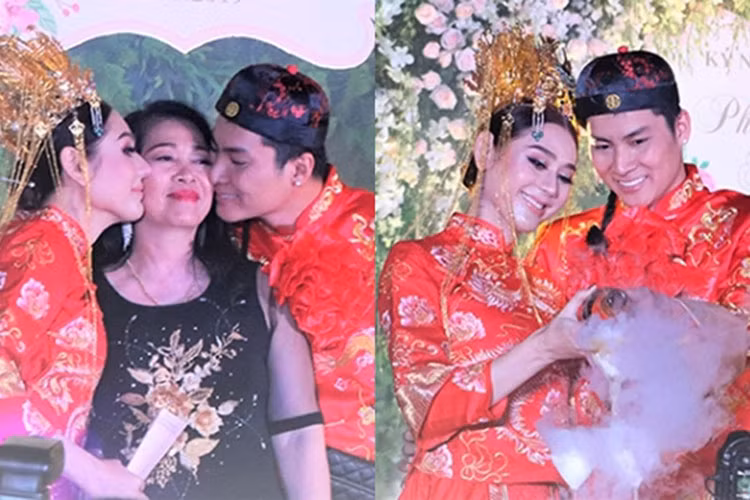 Mới đây, bà Liên còn trao lại Lâm Khánh Chi cuốn sổ đỏ với tổng diện tích đất lên đến 419m2 ở quê nhà để mừng kỷ niệm 1 năm ngày cưới của vợ chồng con trai. Ảnh: Yeah1