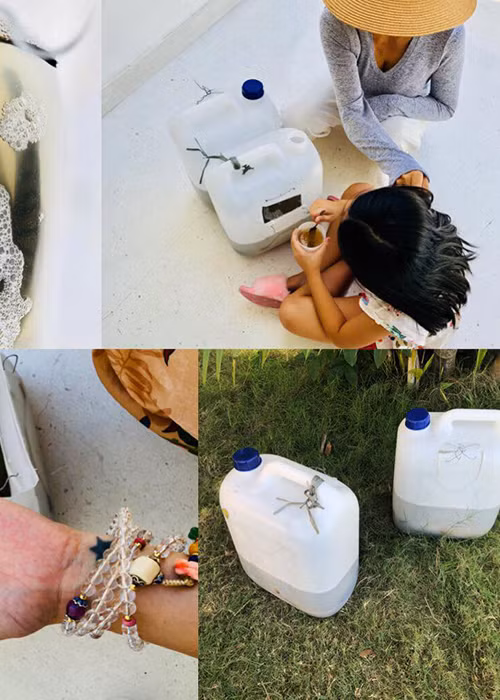Trên trang cá nhân, Thủy Tiên và Công Vinh thường xuyên chia sẻ hình ảnh con gái nhưng khéo giấu mặt bé.