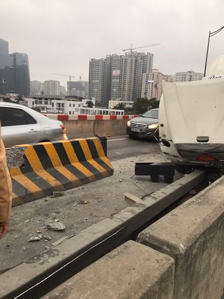 Hiện trường vụ tai nạn.