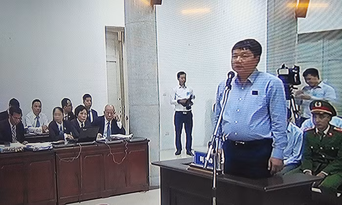 Bị cáo Đinh La Thăng.