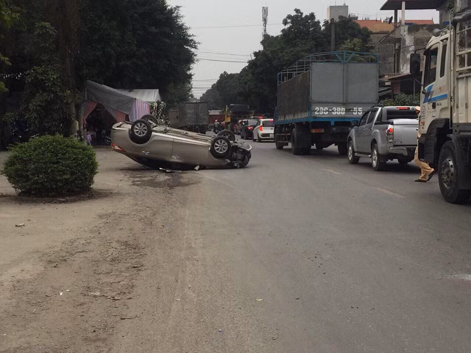 Hiện trường vụ tai nạn.