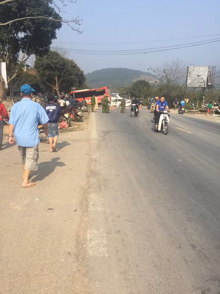 Hiện trường vụ tai nạn.