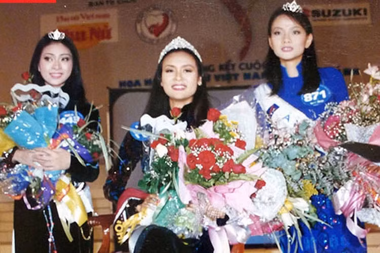 Khi giành ngôi vị Á hậu 1 cuộc thi Hoa hậu Phụ nữ Việt Nam qua ảnh 2000, Dương Yến Ngọc 21 tuổi và cao 1m69. Ảnh: Đời sống và pháp lý
