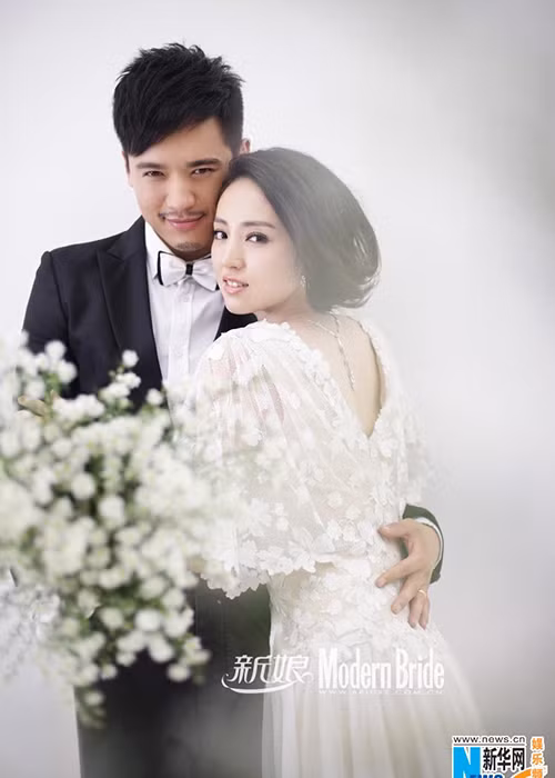 Vợ chồng Cao Vân Tường - Đồng Tuyền được xem là cặp đôi hạnh phúc nhất nhì làng giải trí Hoa ngữ. Ảnh: Tân Hoa Xã