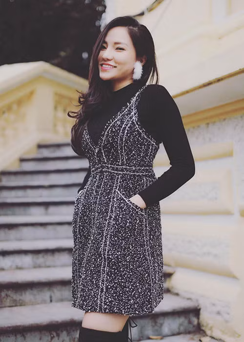 Lý Phương Châu than thở cô tăng cân sau chuyến công tác ở Hà Nội.