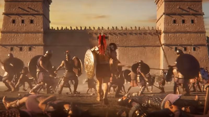 Do si mê nàng Helen nên hoàng tử Paris quyết định bắt cóc mỹ nhân đưa về thành Troy. Được thần tình yêu Eros giúp đỡ nên vị hoàng tử này khiến Helen rơi vào "lưới tình", tự nguyện bỏ trốn khỏi theo Sparta để về Troy sinh sống.