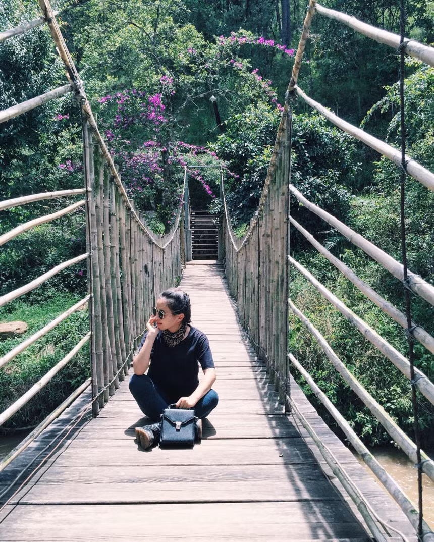 Cách trung tâm thành phố khoảng 25 km , Ma Rừng Lữ Quán nổi lên như một địa điểm du lịch Đà Lạt hấp dẫn dành cho những bạn yêu thích thiên nhiên và muốn hòa mình với không gian núi đồi cùng rừng thông hoang dã của nơi đây. Ảnh: Quyen.thao.