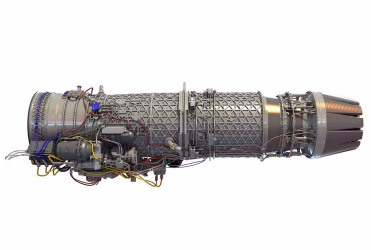 Cận cảnh loại động cơ Eurojet EJ200 trang bị trên chiến đấu cơ EF-2000 giúp chúng có thể bay siêu âm mà không nhất thiết phải đốt tăng lực lần 2.