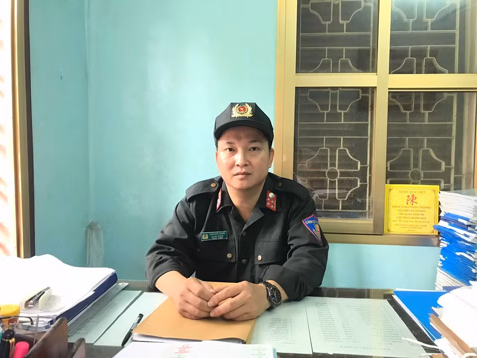 Dai uy CSCD cuu chau be bi co giat o Nam Dinh noi gi ve su viec?