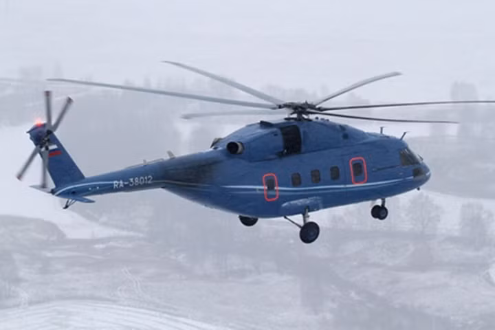 Mi-38 là trực thăng đa nhiệm tầm trung. Máy bay chưa được sản xuất hàng loạt. Mi-38 được thiết kế để hoạt động trên vùng biển trong nhiều điều kiện thời tiết, phục vụ nhiệm vụ vận tải, tìm kiếm cứu nạn...